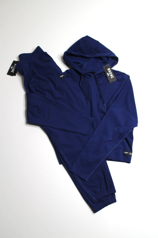 Nordstrom Rhone royal blue tech fleece jogger + hoodie SET, size small *new with tags (price reduced: was $120)