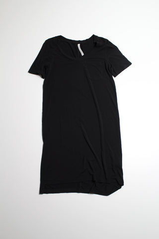 Aritzia black babaton the group modal t shirt dress, size xxs (loose fit)