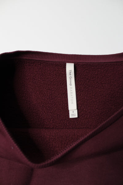 Aritzia Babaton the Group maroon cropped sweater, size 2 (medium)