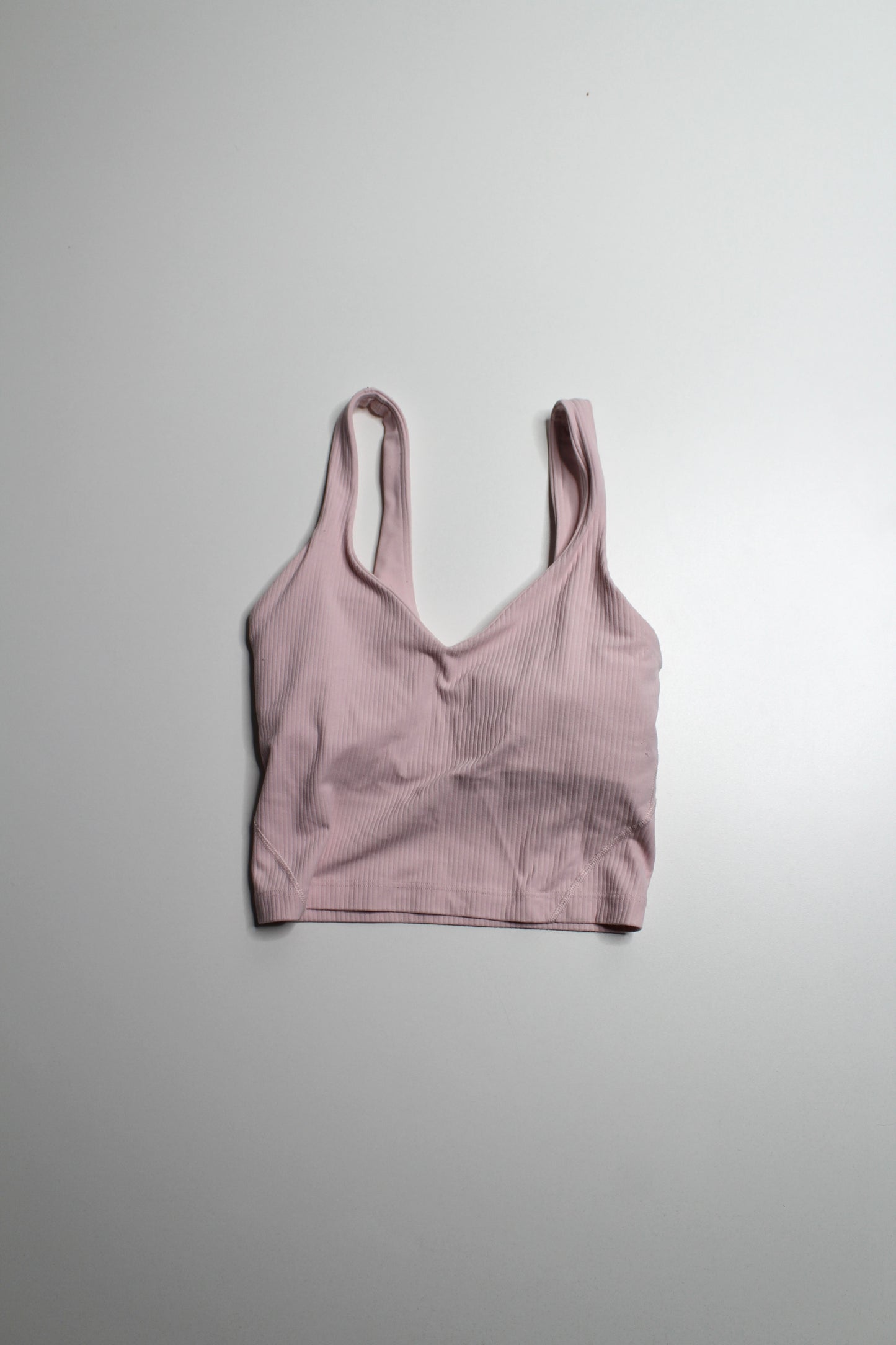 Lululemon light pink ribbed ‘align’ tank, size 0 (fits 0/2)