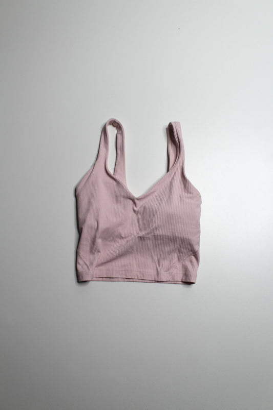 Lululemon light pink ribbed ‘align’ tank, size 0 (fits 0/2)