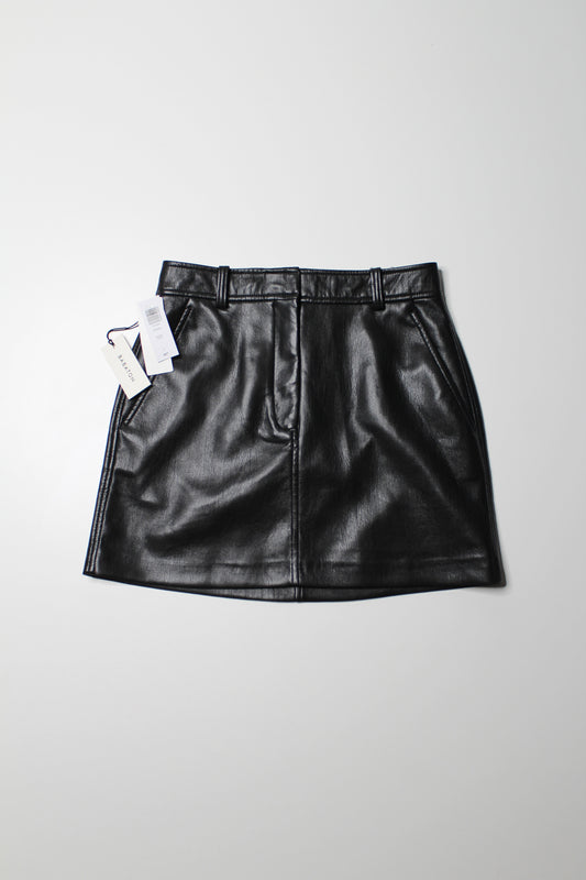 Aritzia faux leather ‘chisel’ mini skirt, size 2 *new with tags (additional 10% off)