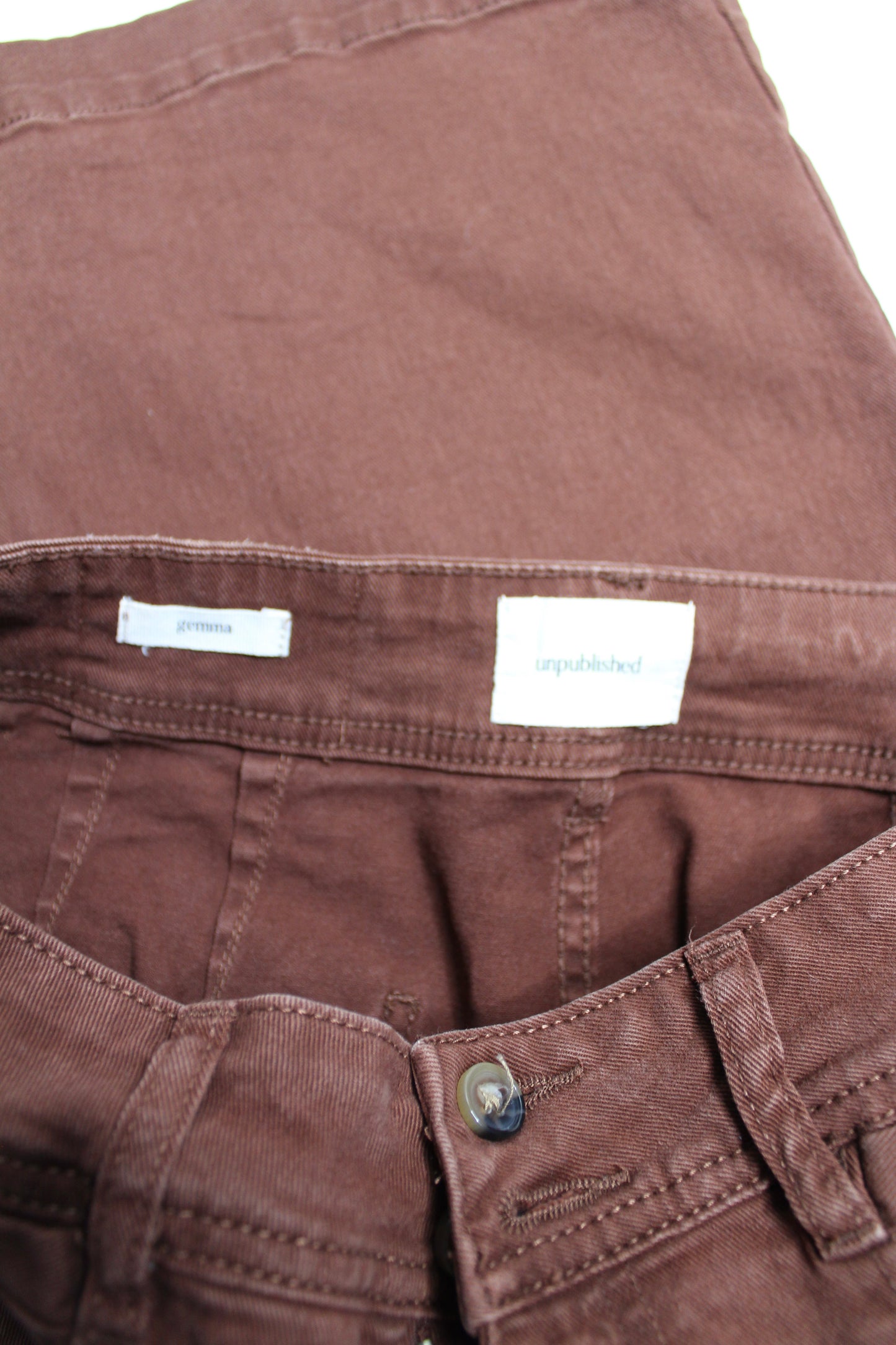 Anthropologie Unpublished brown ‘Gemma’ wide leg pants, size 30