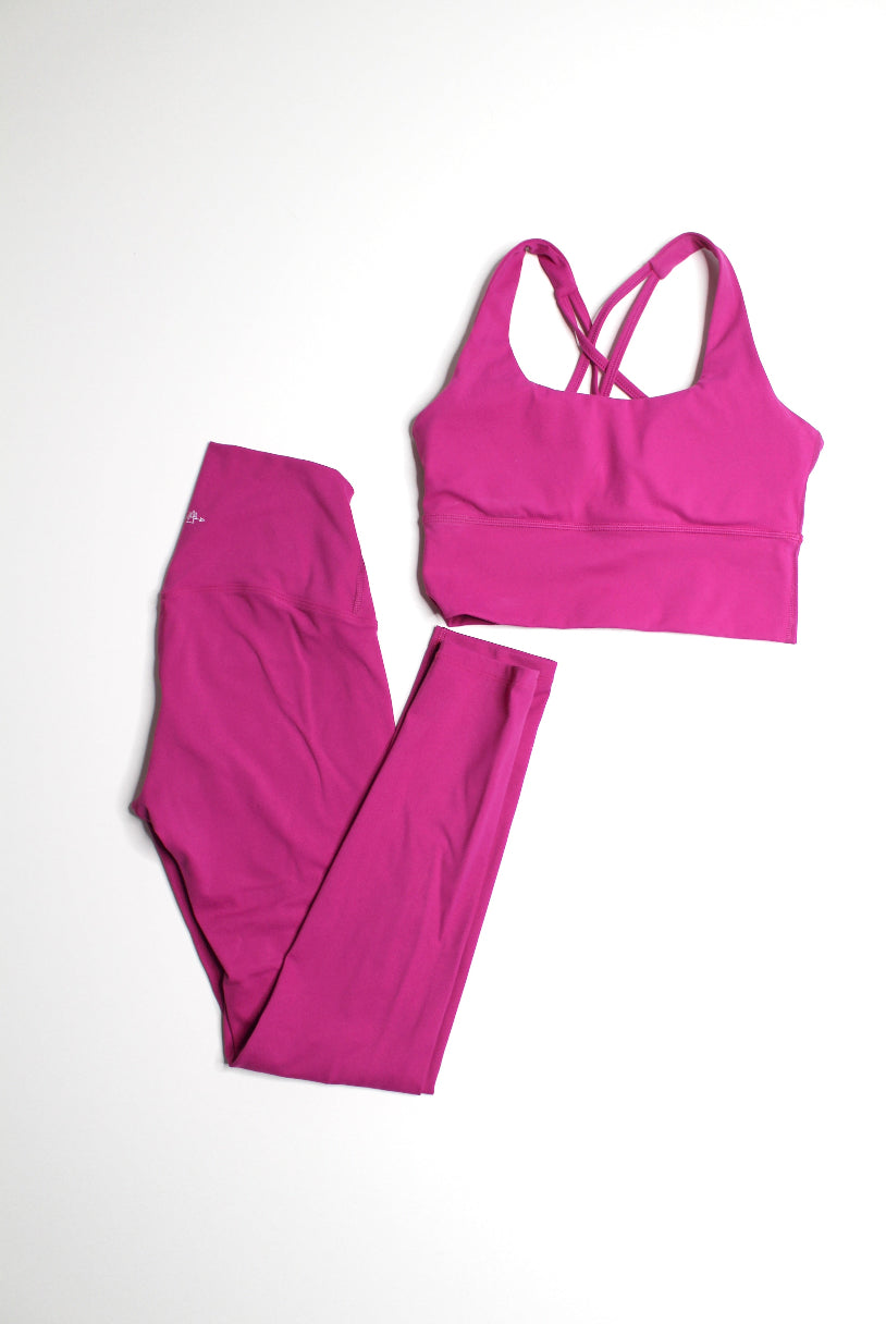 Bäre Activewear pink long line bra, size xs *matching leggings available