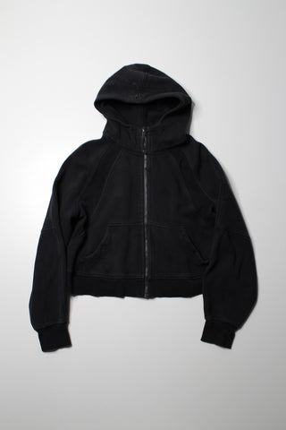 Lululemon black oversized scuba zip up hoodie, size M/L