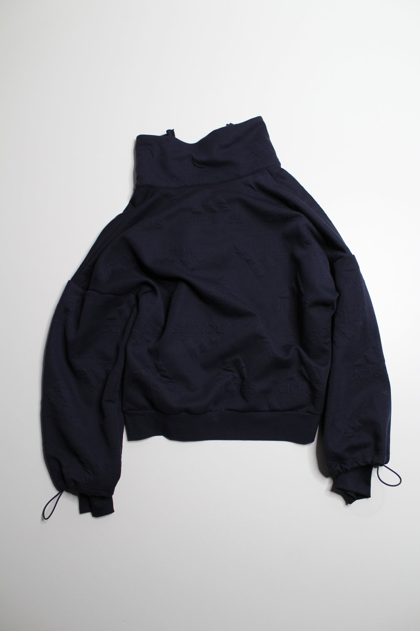 Adidas navy 1/2 zip aeroready pullover, size small (oversized)