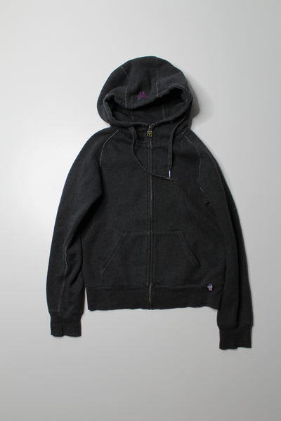 Aritzia grey zip up hoodie, size small