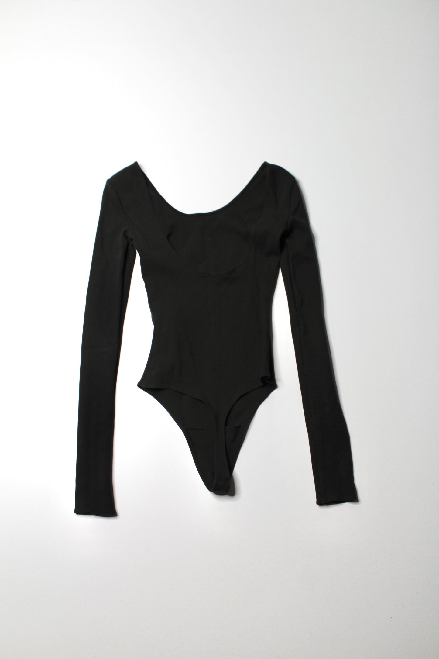 Aritzia Wilfred Free black long sleeve bodysuit, size xxs
