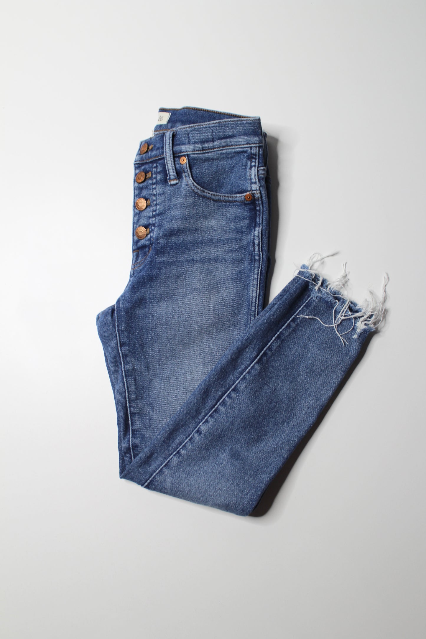 Madewell 10" high rise skinny jeans, size 25 P