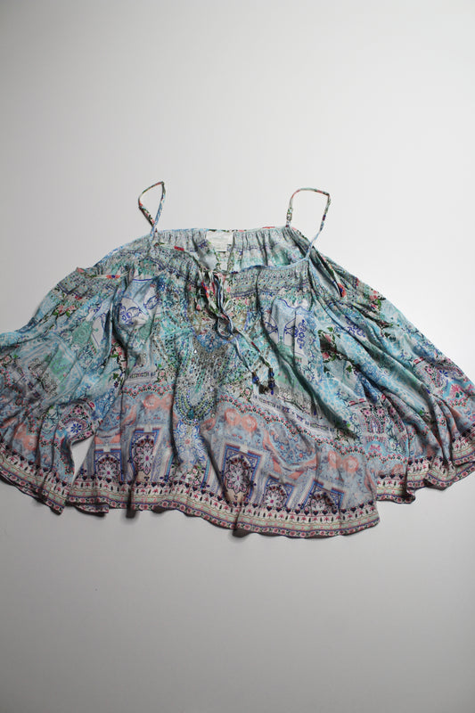 Camilla silk drop shoulder blouse, size xs (oversized) fits like one size (additional 50% off)