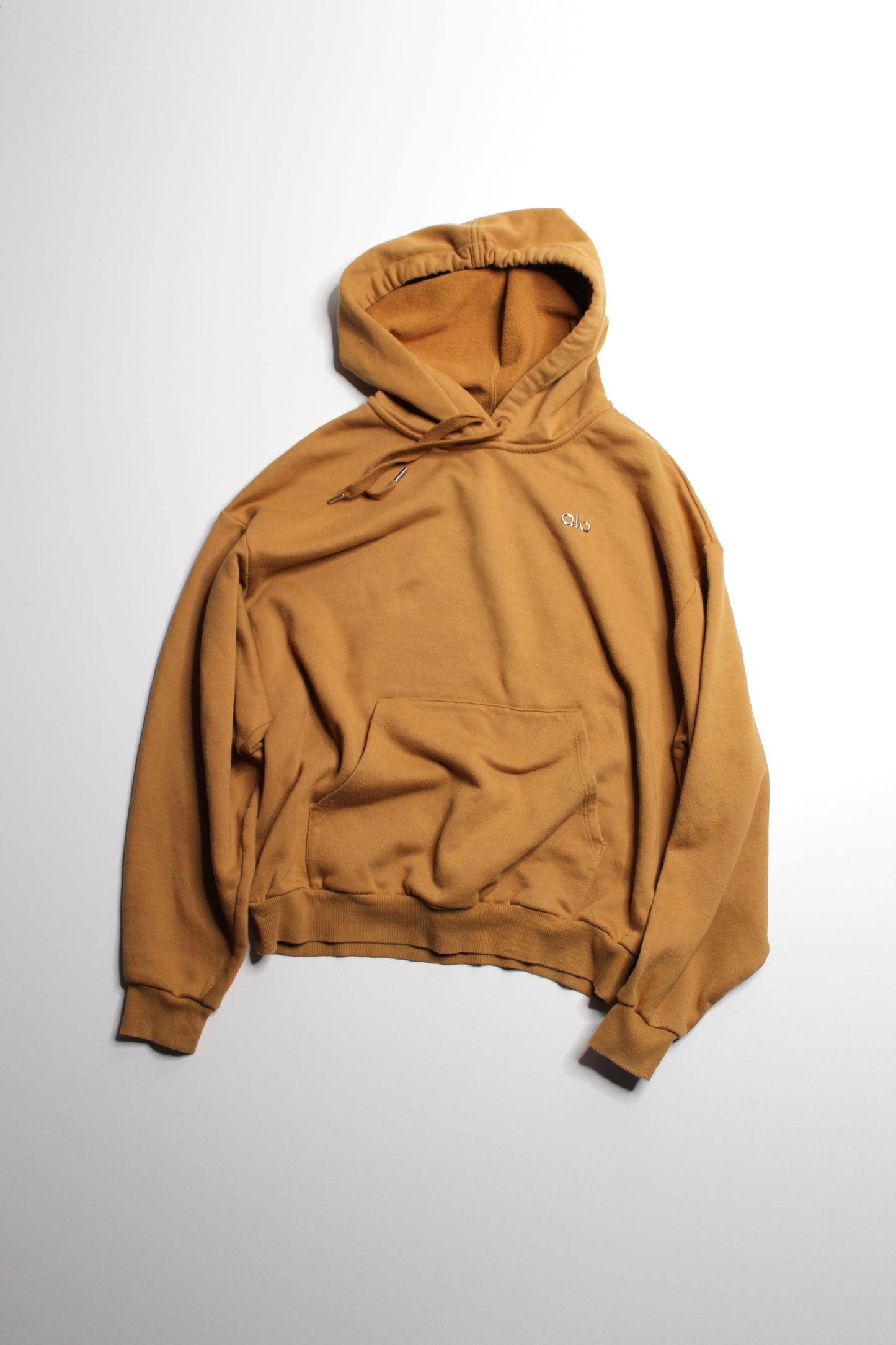 Alo Yoga dark mustard oversized hoodie, no size. Fits like medium (loose fit)