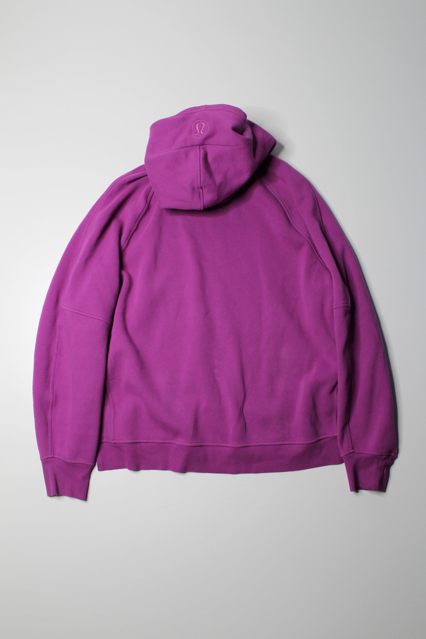 Lululemon vivid plum ‘scuba oversized side-slit’ hoodie, size xl/xxl (fits 10/12) (sale: was $58)