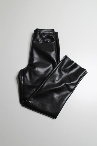Aritzia wilfred black melina faux leather pant, size 8 (fits like medium)