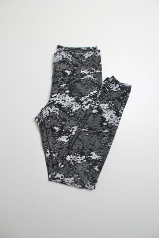 Nike black/white pattern leggings, size small