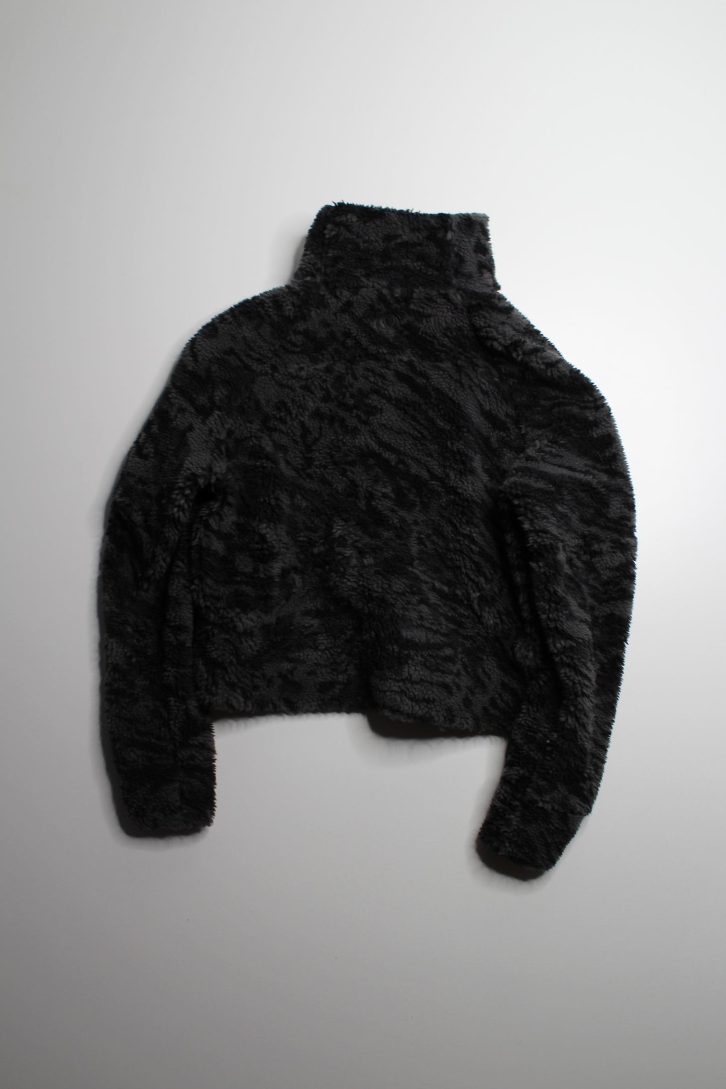 Lululemon Scuba Oversized Fleece Funnel Neck *Jacquard Liquidize Camo Jacquard Dark Carbon Black, size xs/s