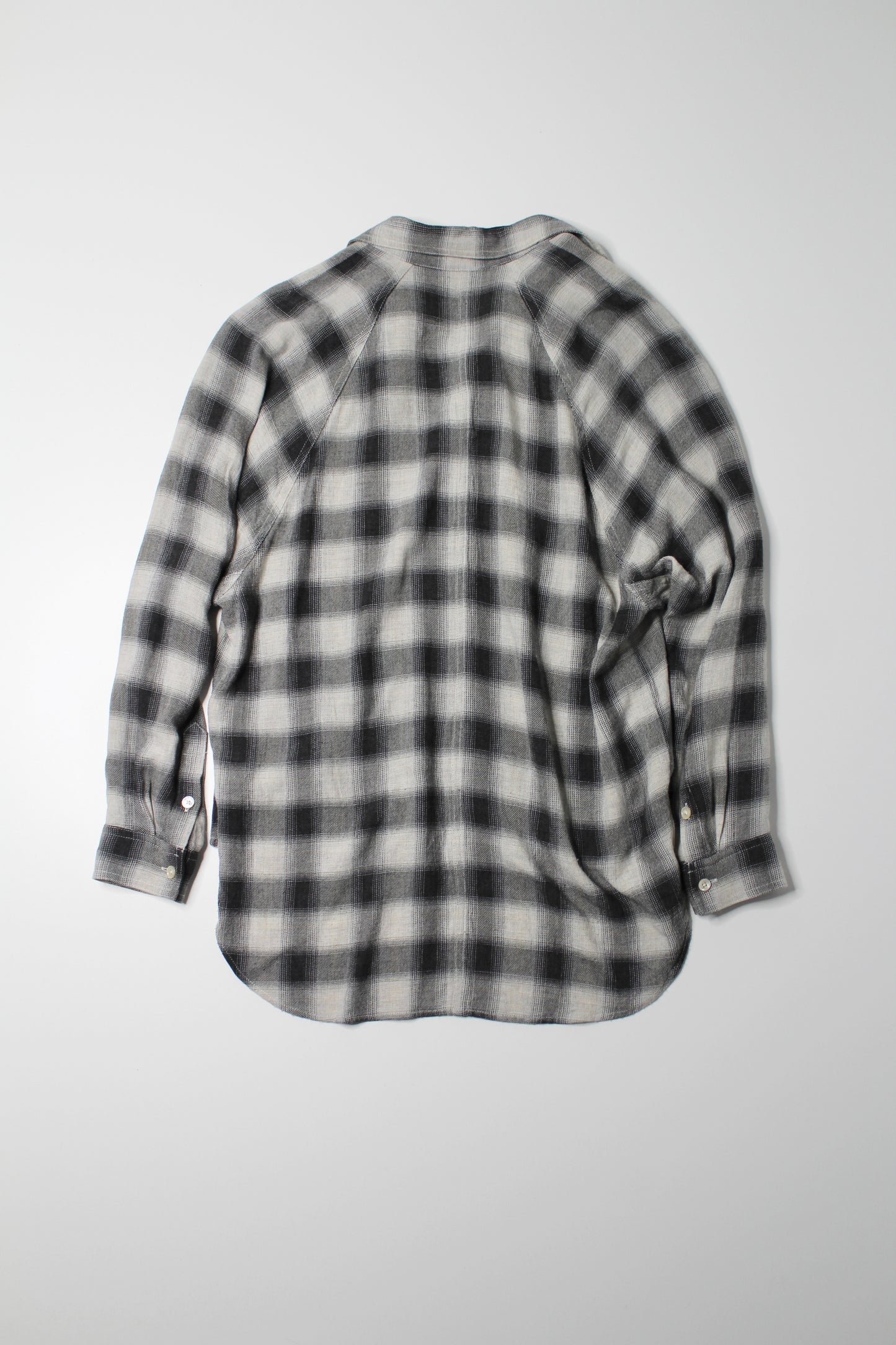 Aritzia Wilfred Free plaid flannel boyfriend long sleeve, size xsmall (loose fit) (additional 50% off)