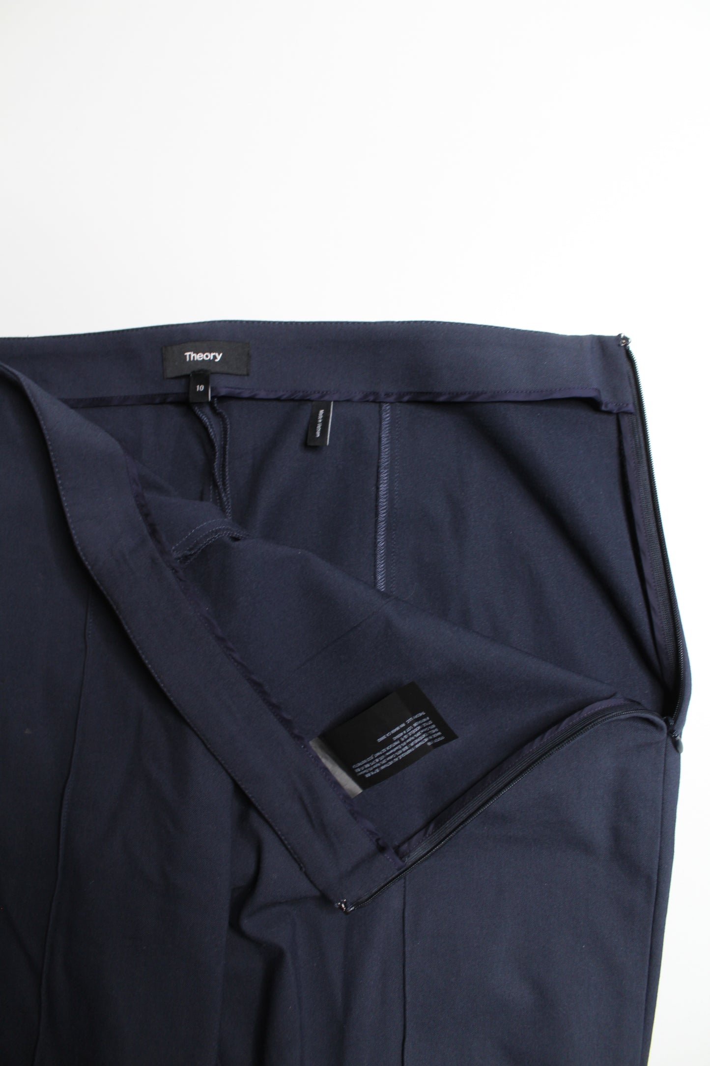 Theory navy dress pant, size 10