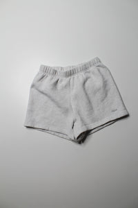 Aritzia TNA heathered grey cozy sweat fleece shorts, size xs