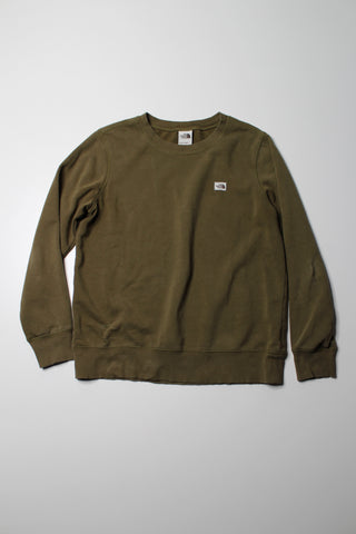 The North Face olive sweatshirt, size medium