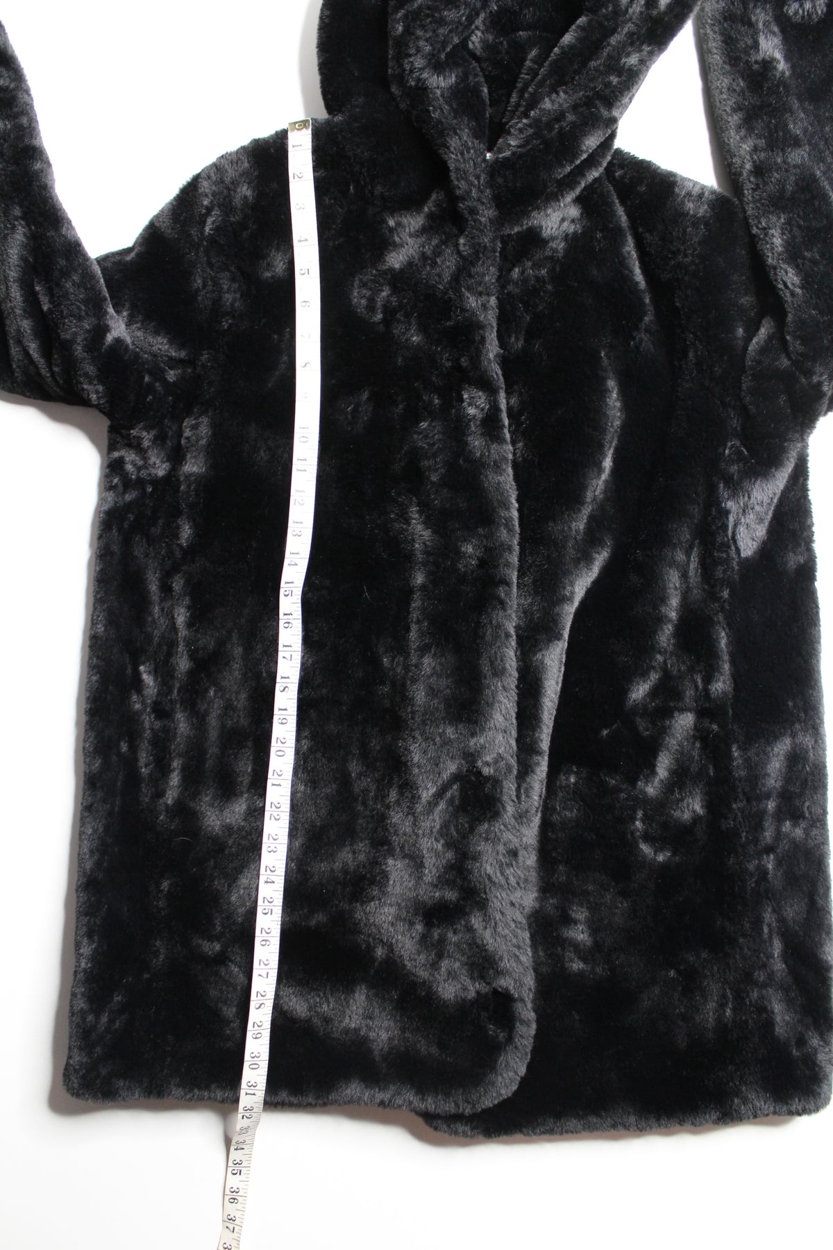 Life Oofwear (Sporting Life) black reversible faux fur ‘Teddy’ coat, Euro size 44 (large) *new with tags