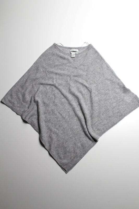 Rachel Zoe light grey cashmere poncho, one size