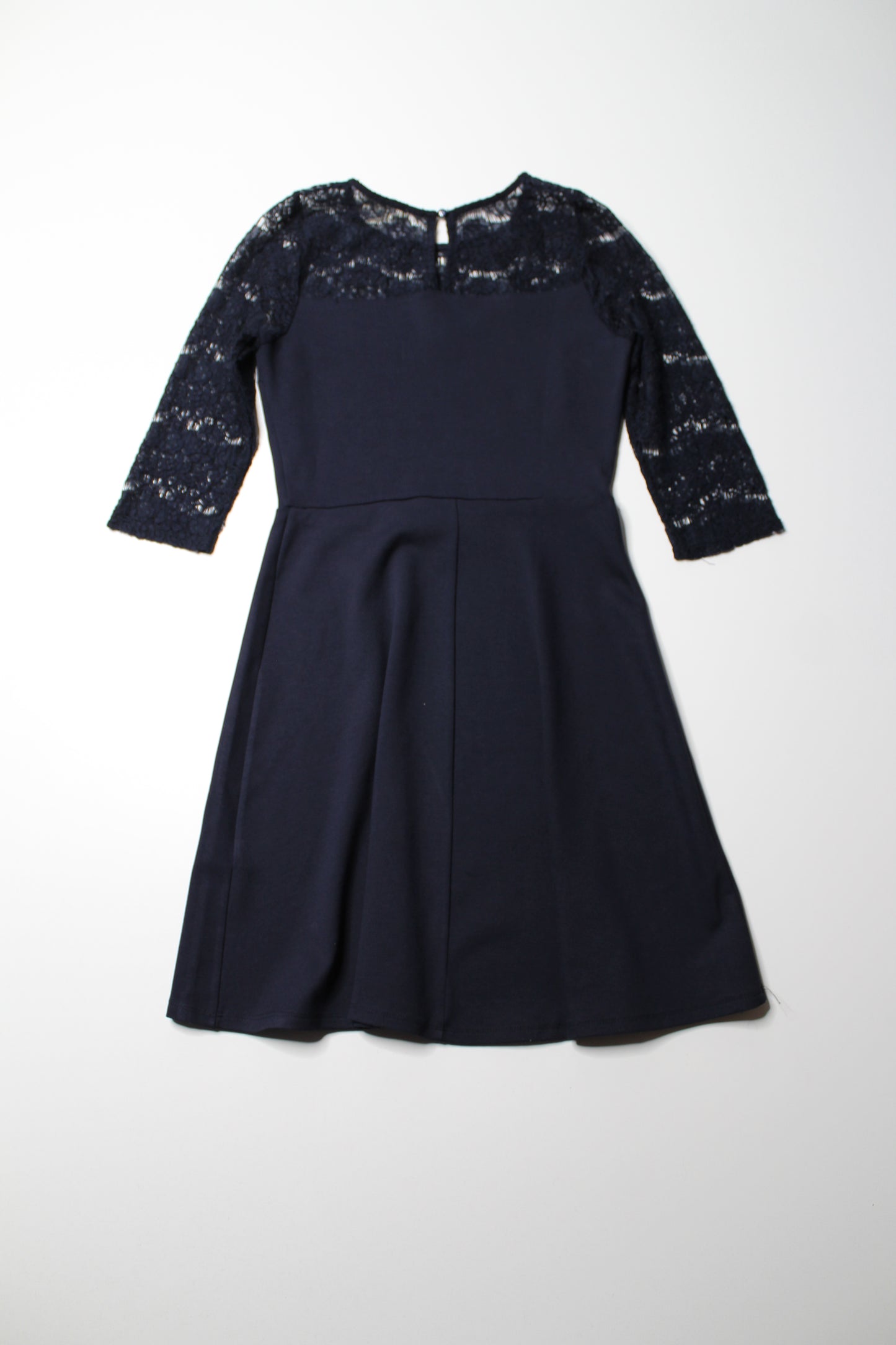 Monteau midnight navy fit and flare dress, size xs