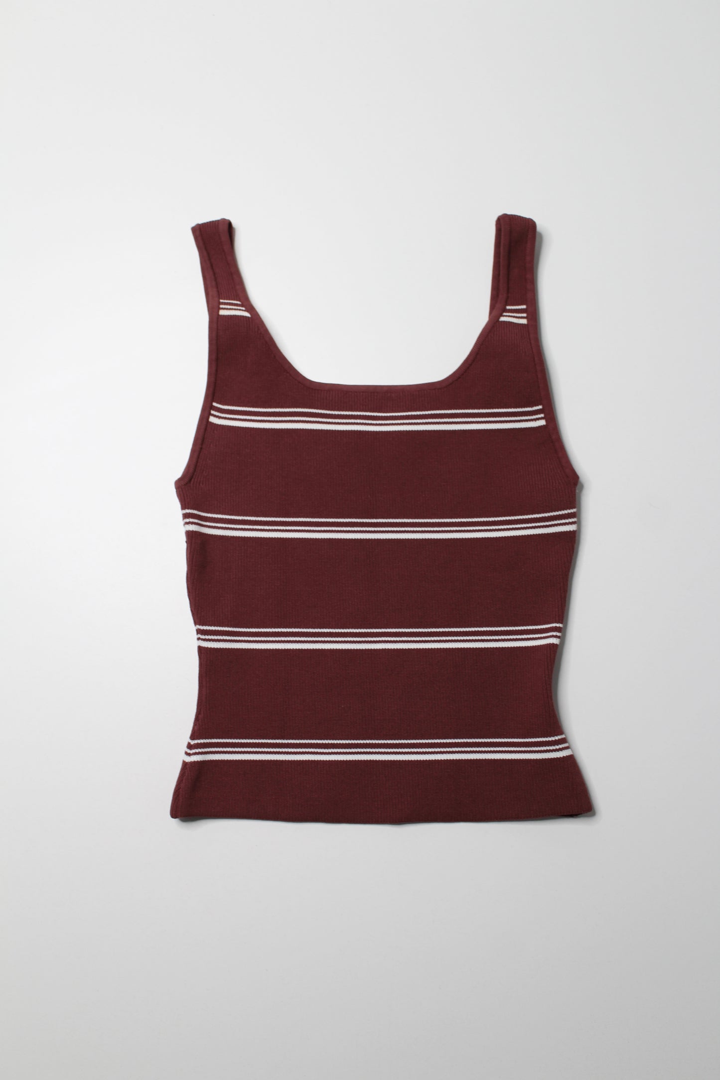 Aritzia Babaton rose/white stripe ‘sculpt’ tank, size small