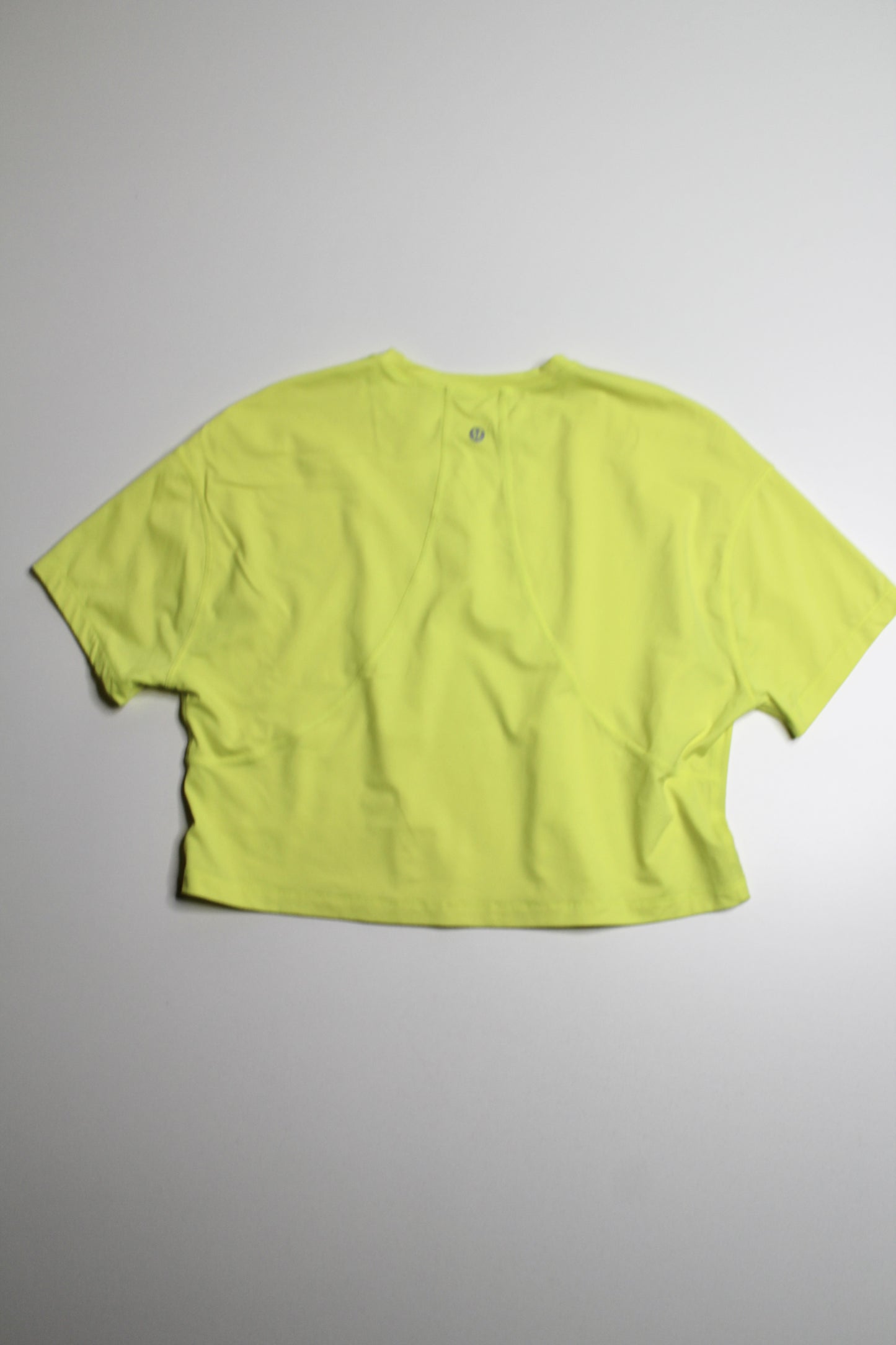 Lululemon electric yellow abrasion resistant training short sleeve shirt, no size. fits like 6 (relaxed fit) price reduced: was $30)