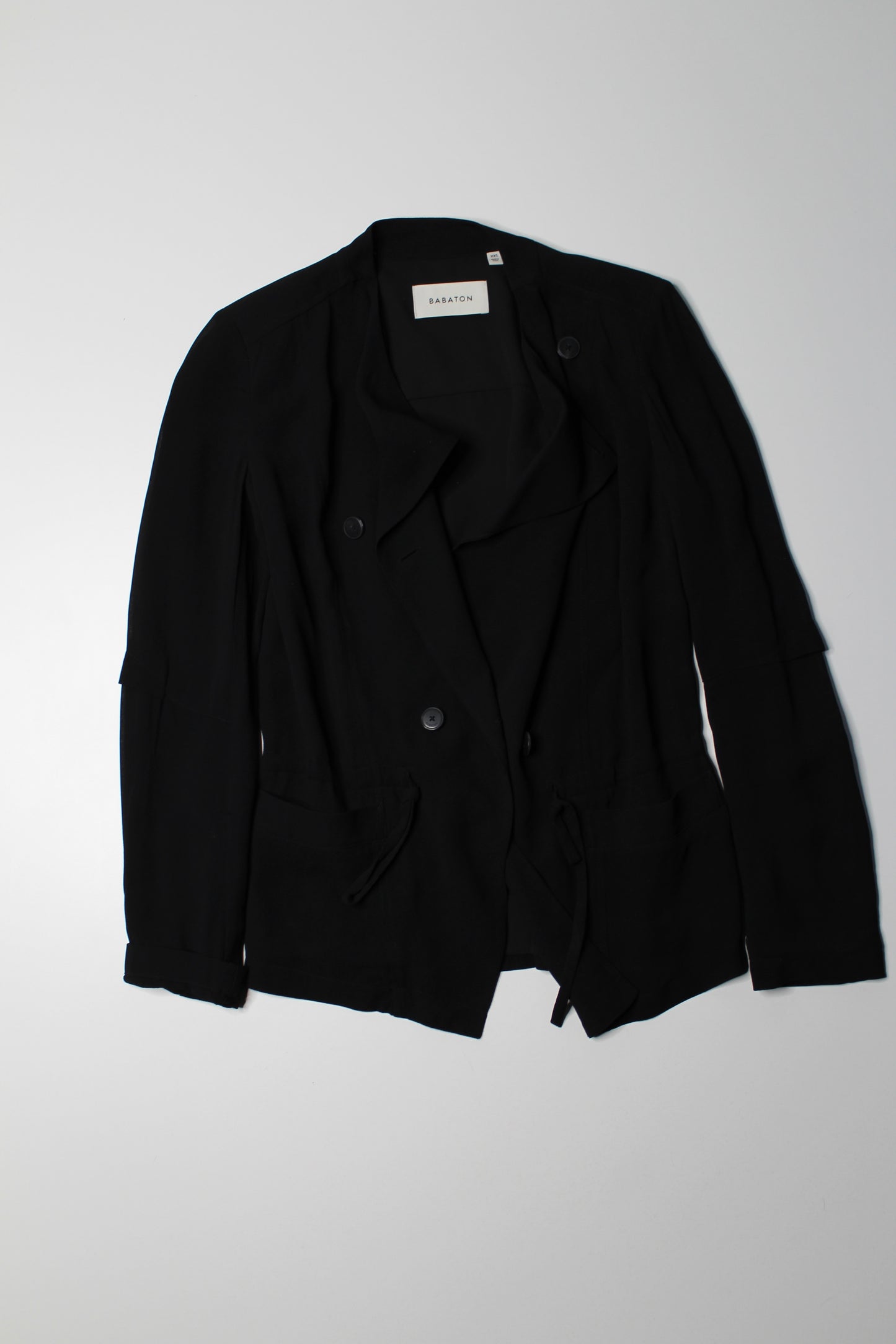 Aritzia Balaton black open front blazer, size xxs (loose fit)