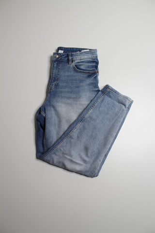 H&M straight leg high rise jeans, size 6 (additional 50% off)