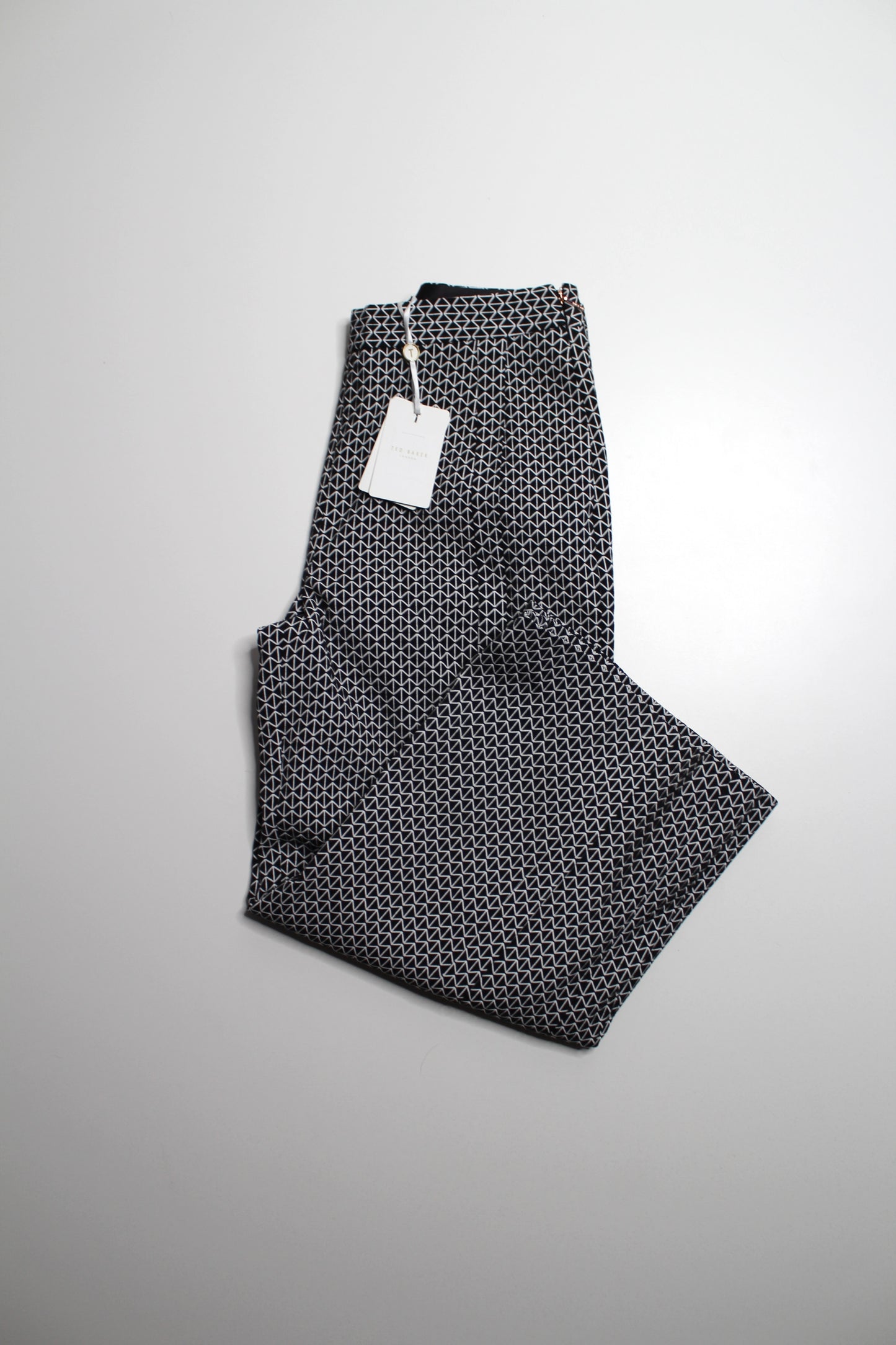 Ted Baker jacquard crop wide leg pants, size 2 *New with tags
