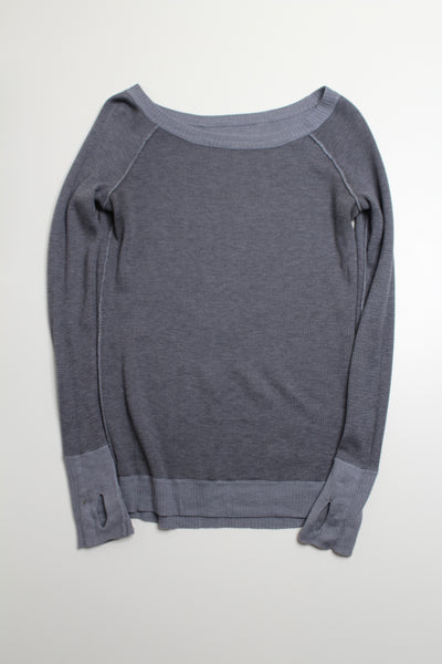 Lululemon grey reversible chai time sweater, no size. Fits like size 4 (price reduced: was $48)