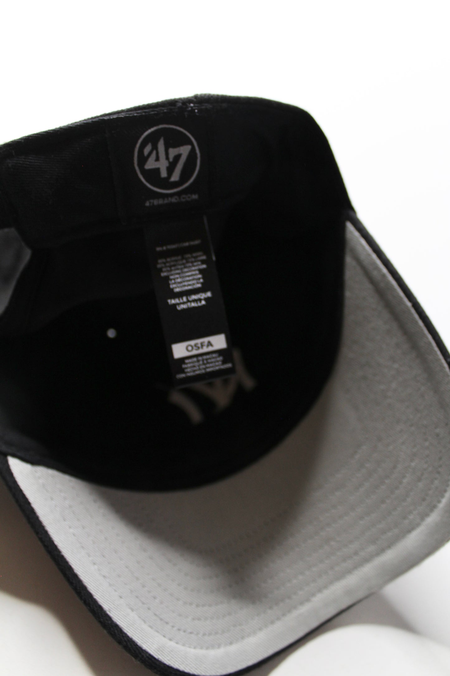 Brand 47 black/white Yankees hat