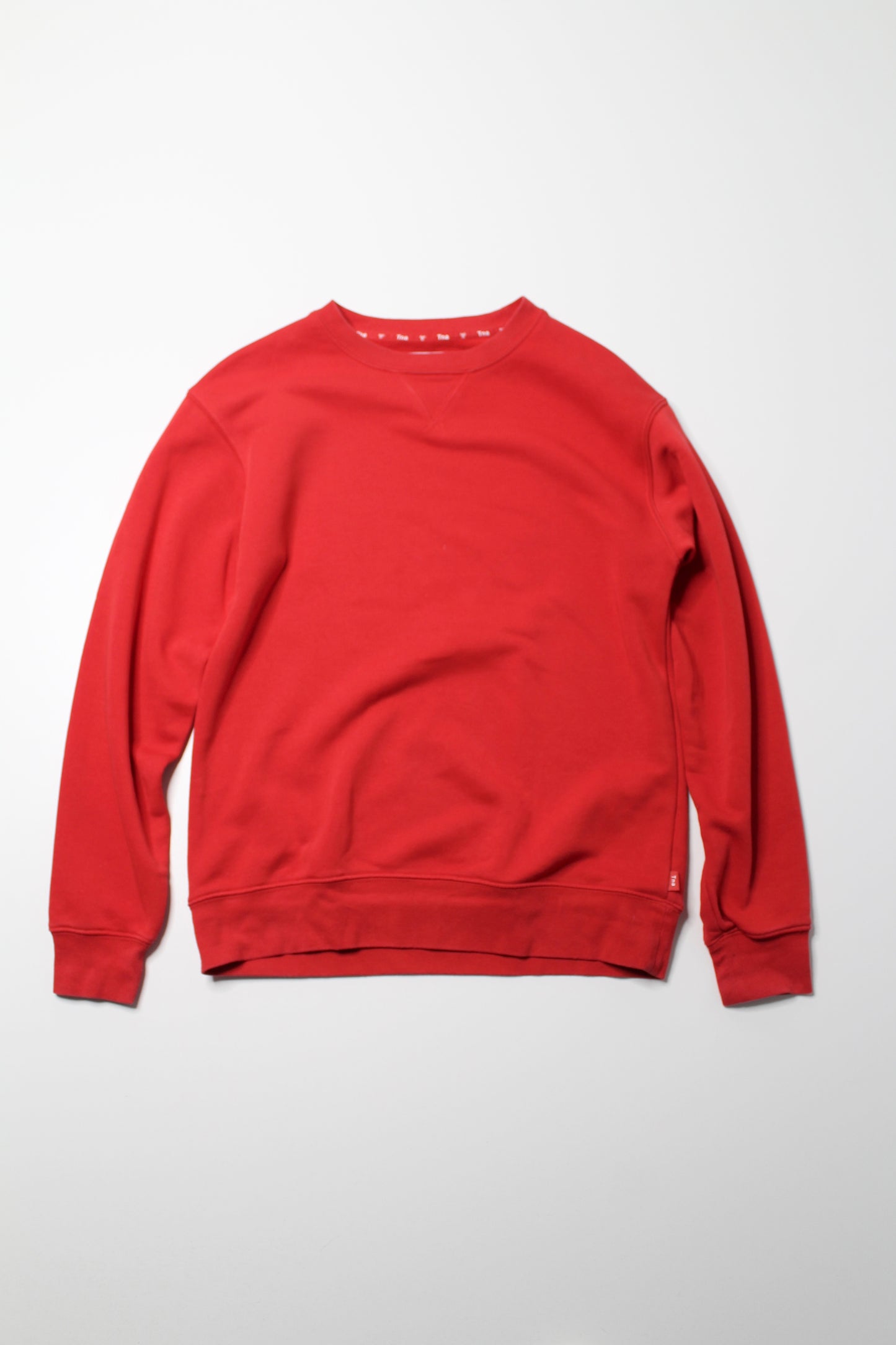 Aritzia TNA red crew neck sweatshirt, size xs (oversized fit) *Terry cotton