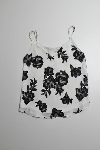 Aritzia  babaton black / white floral Everly v neck camisole, size xxs (price reduced: was $30)