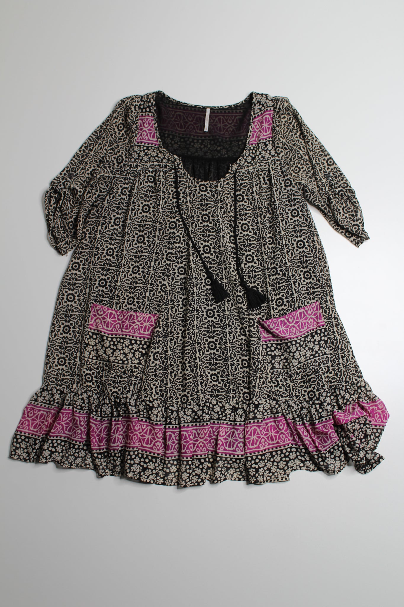 Free People penny lane chiffon babydoll dress, size xs (loose flowy fit) (price reduced: was $58)