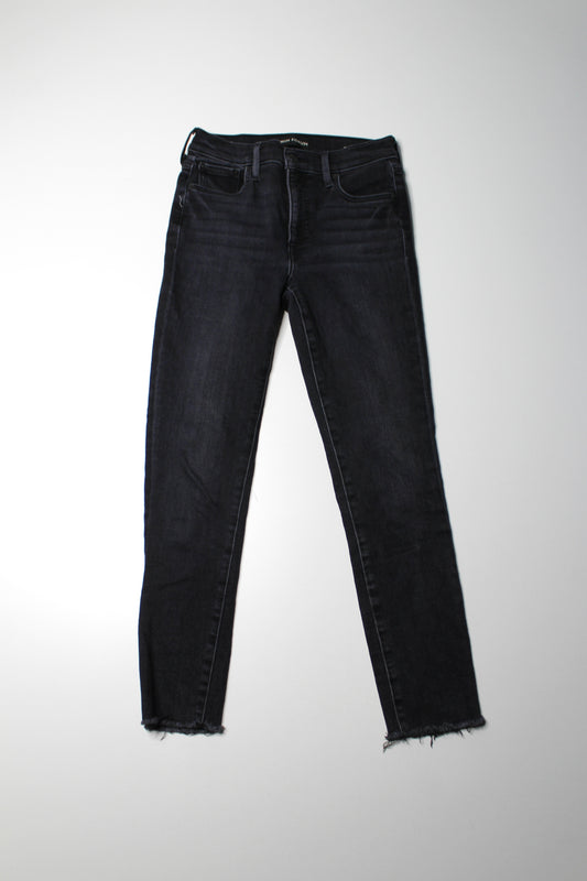 Aritzia Denim Forum black eyeliner ‘nico mid rise skinny crop’ jeans, size 26