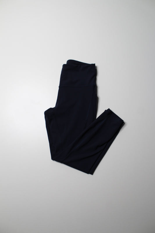 Lululemon true navy ‘wunder train’ tights, size 10 (25”)