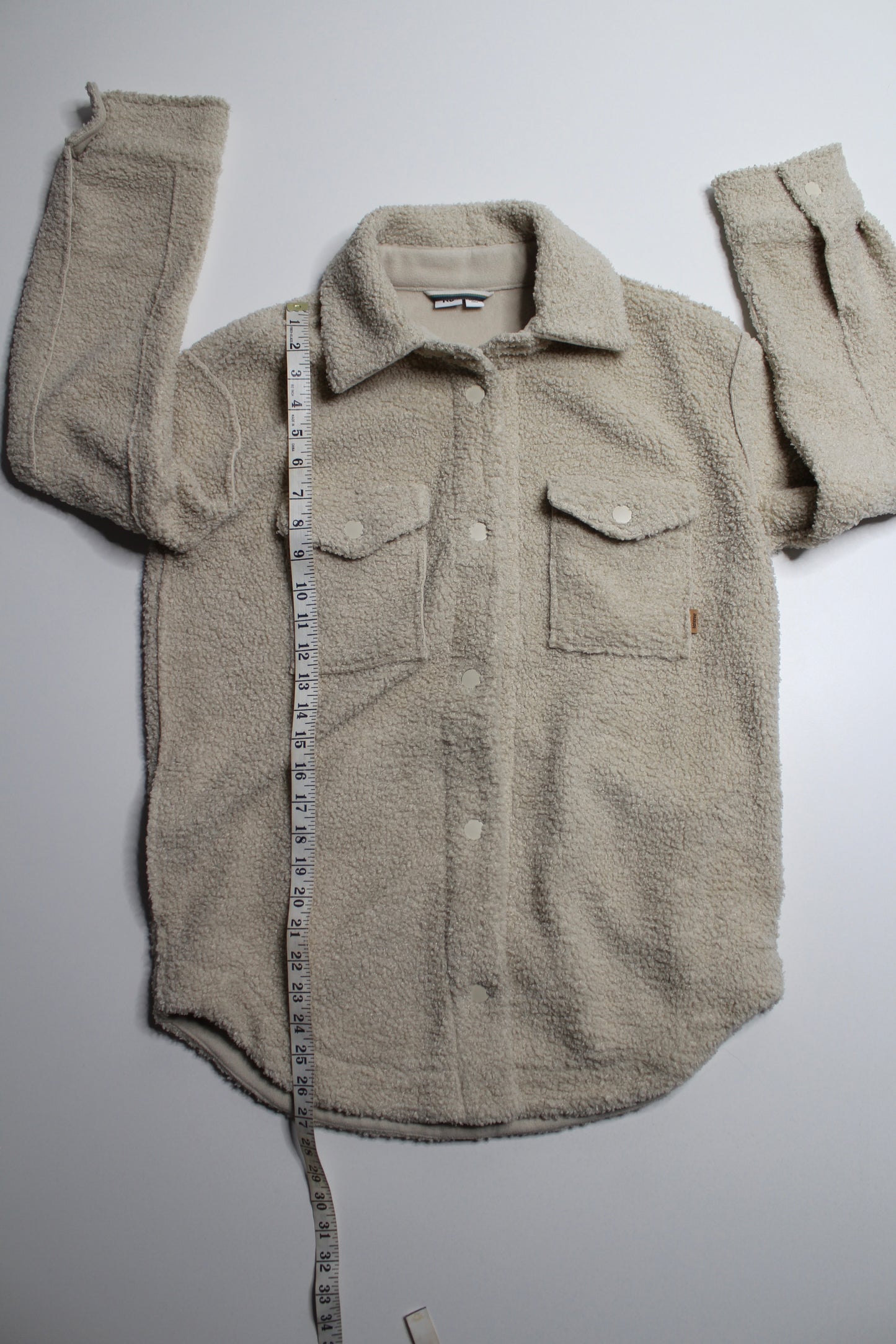 Tentree fuzzy sherpa shacket, size xs (relaxed fit)