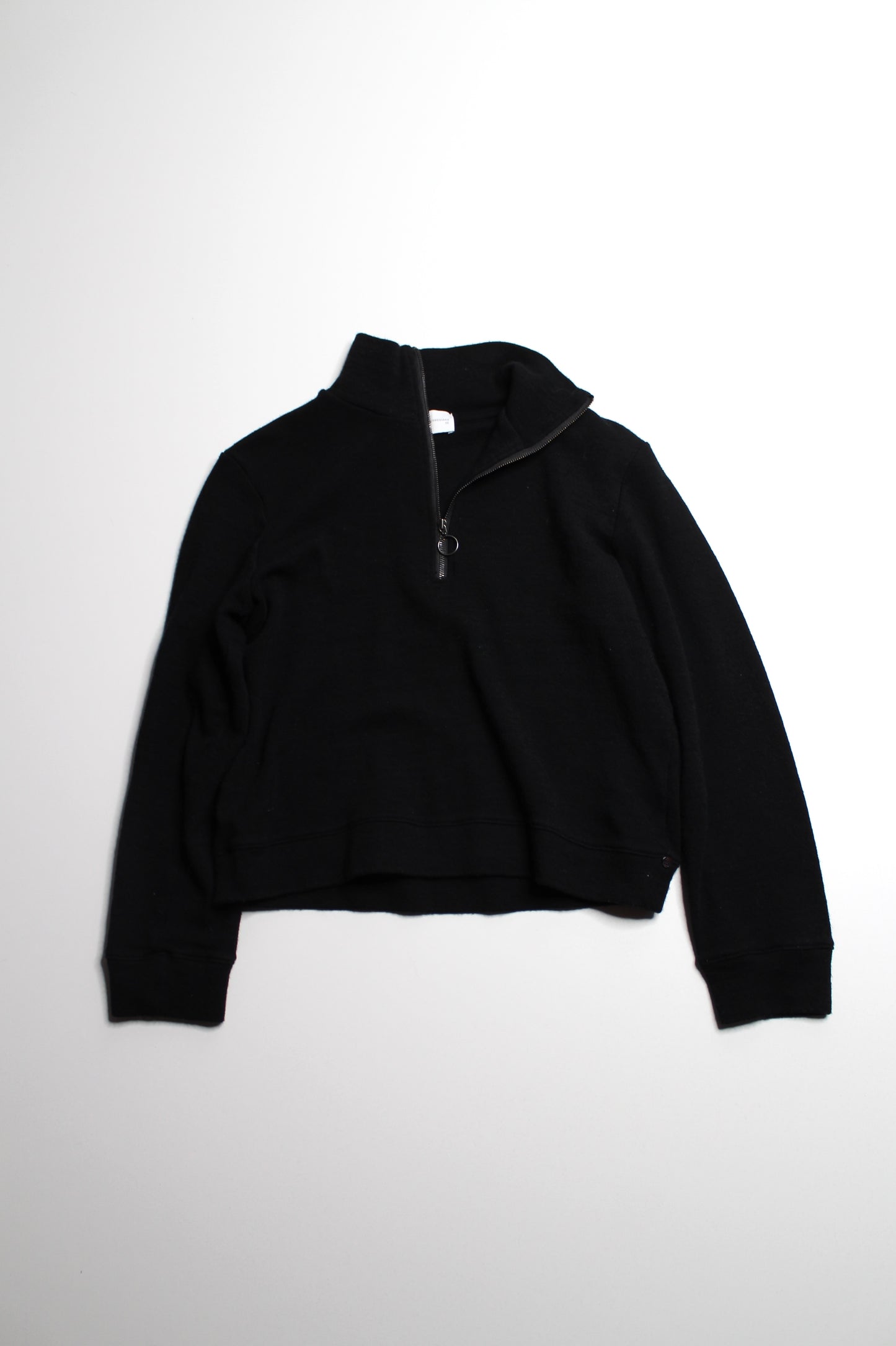 We Norwegians black 1/4 zip sweater, size xsmall