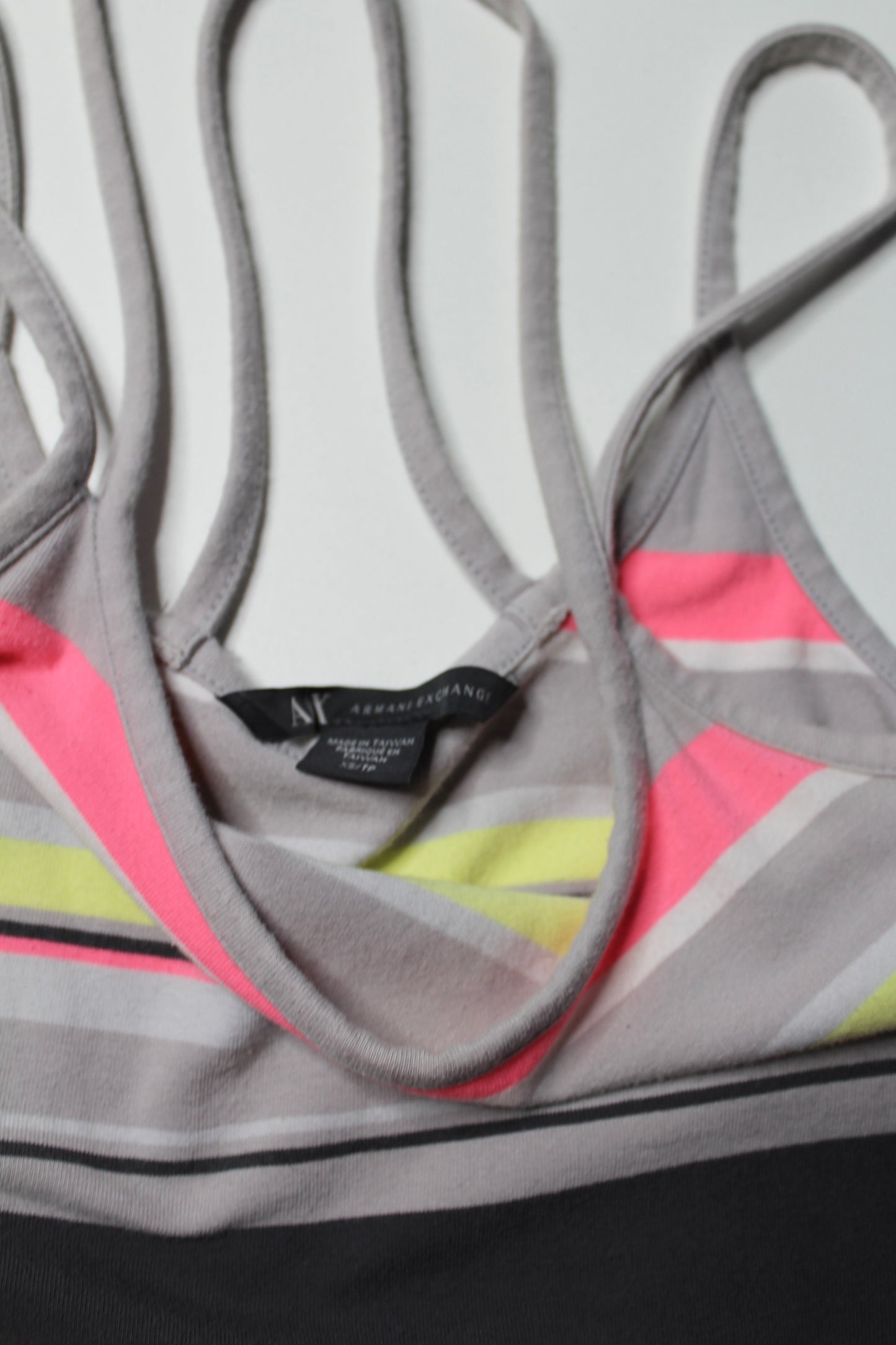 Armani Exchange striped bodycon midi dress, size xs