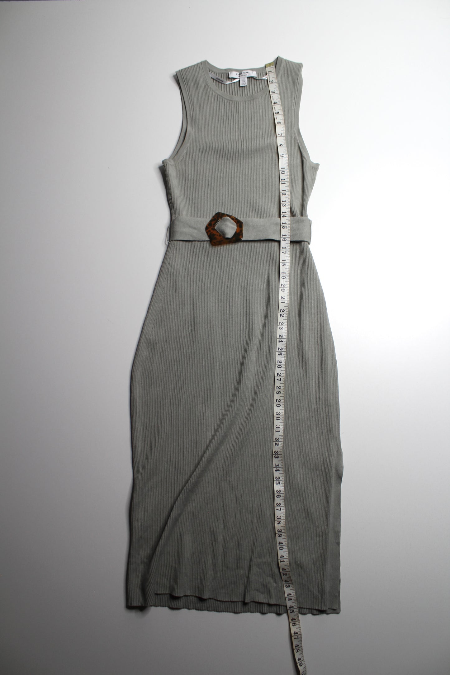 Evernew sage ribbed tank dress, size medium