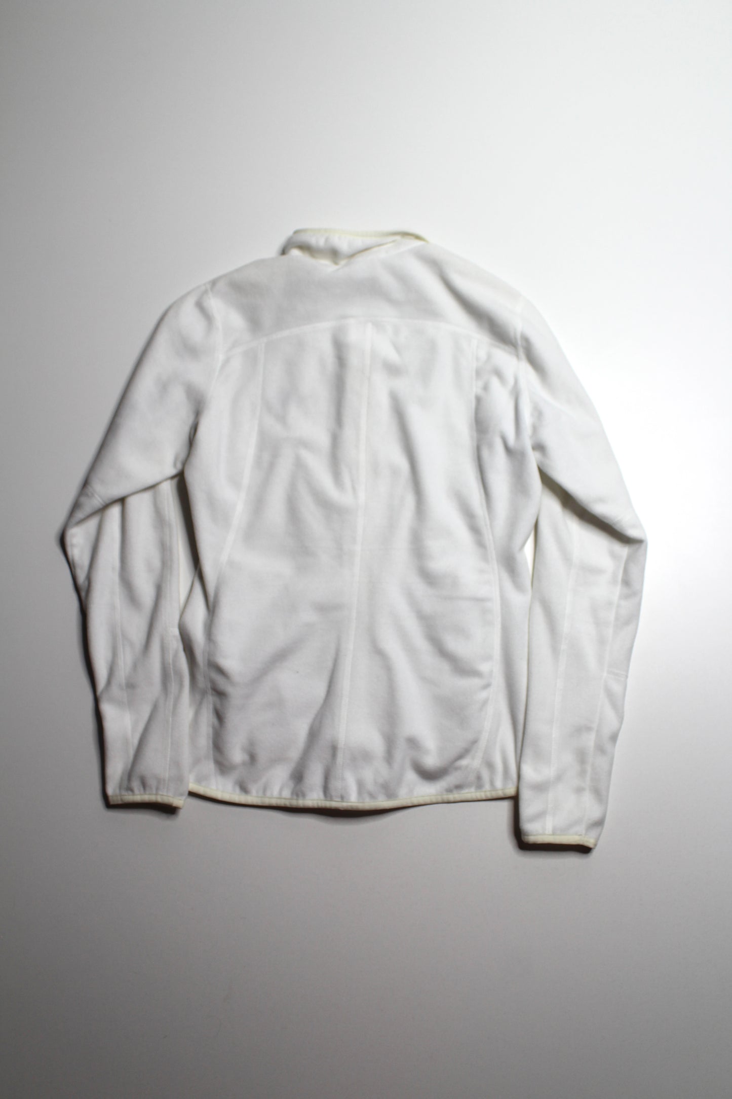 The North Face white fleece zip up long sleeve, size small (additional 50% off at checkout)