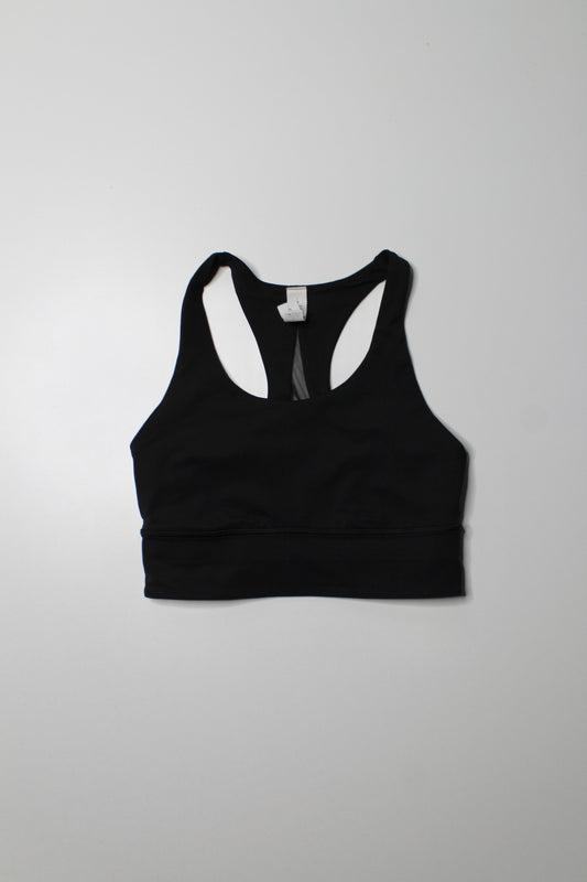 Lululemon black invigorate bra, size 6 *long line