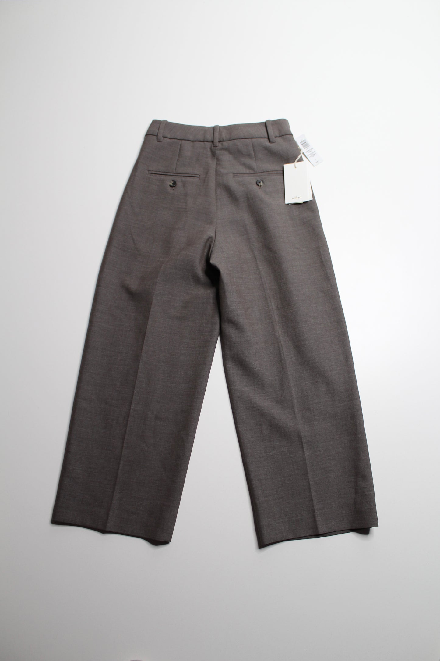 Aritzia Wilfred heathered turner taupe 'effortless' cropped pant, size 2 *new with tags