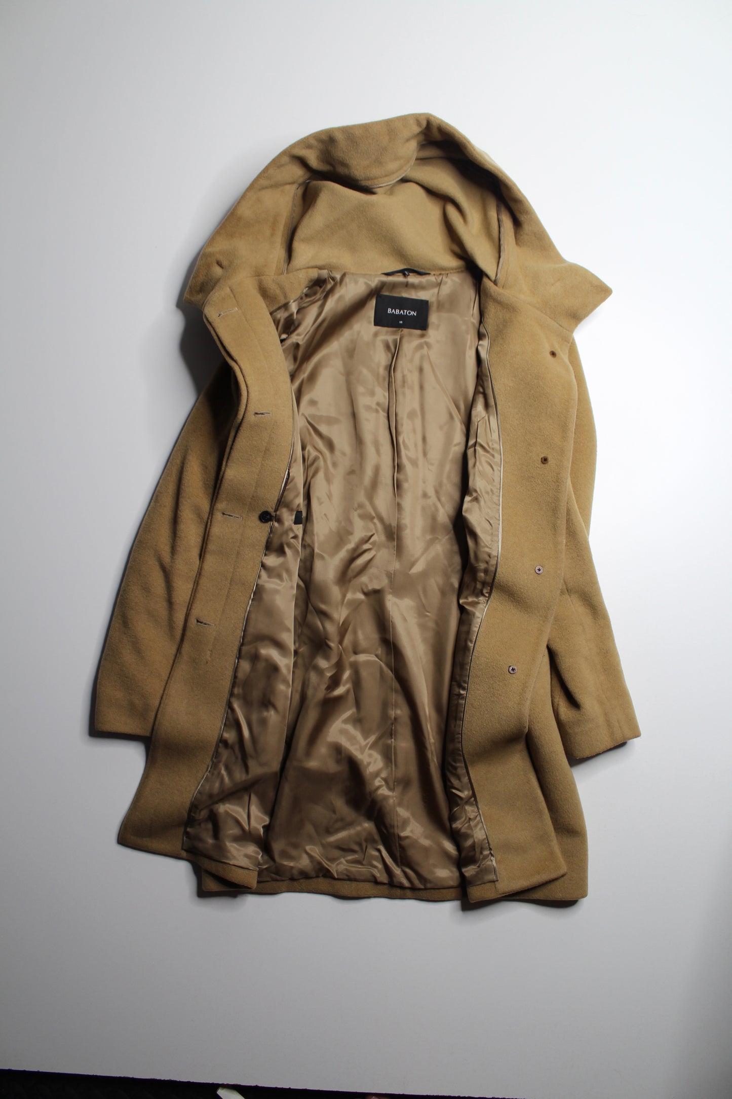 Aritzia Babaton camel wool/cashmere ‘Pearce' coat, size xs