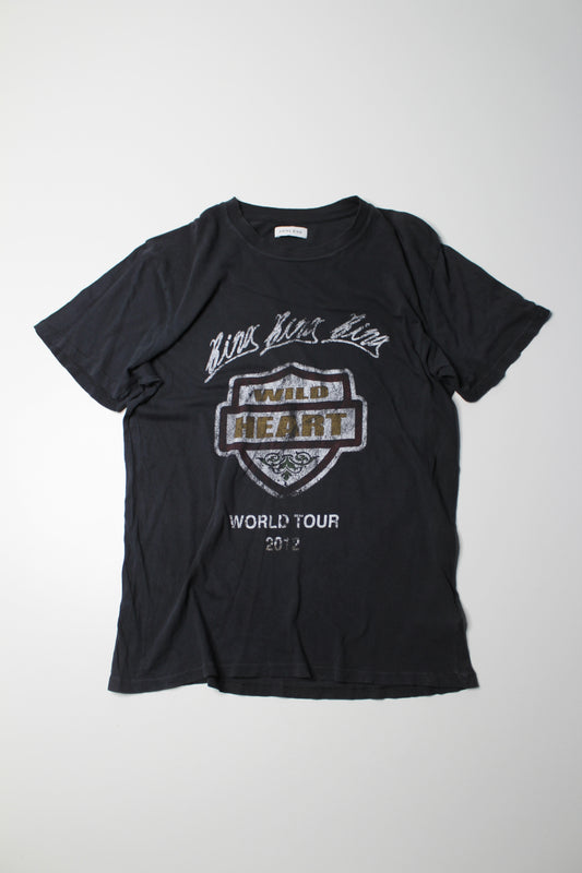 Anine Bing graphic lili tee bing tour washed t shirt, size medium (relaxed fit)