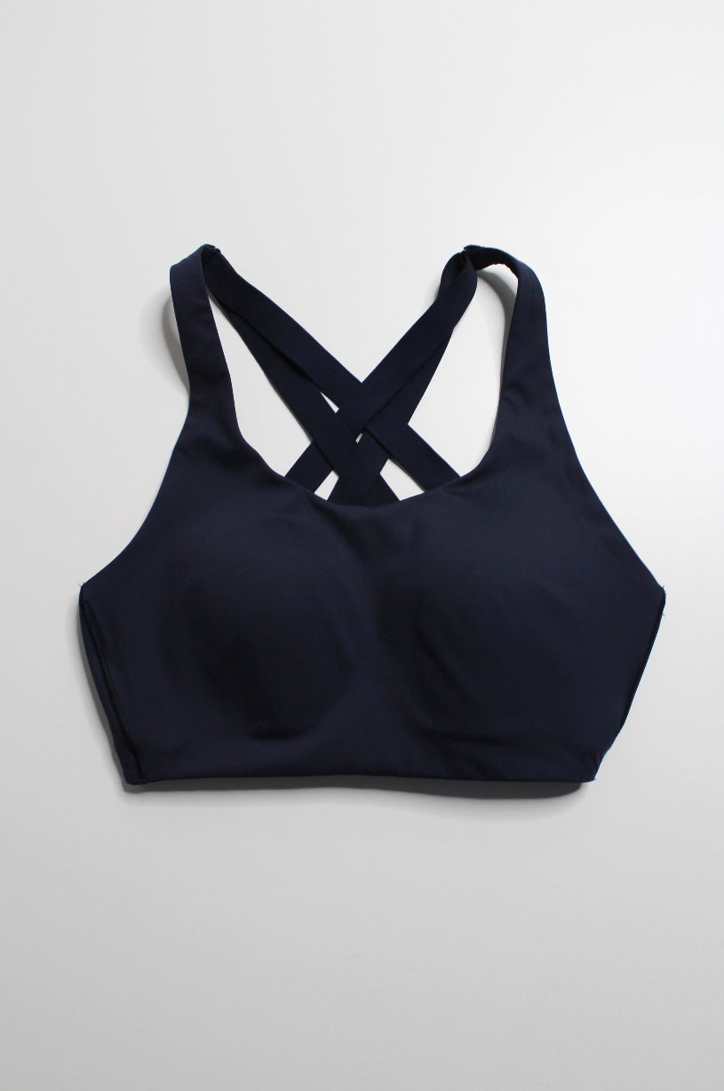 Lululemon true navy ‘energy’ bra, size 32D *high support (fits like 4)