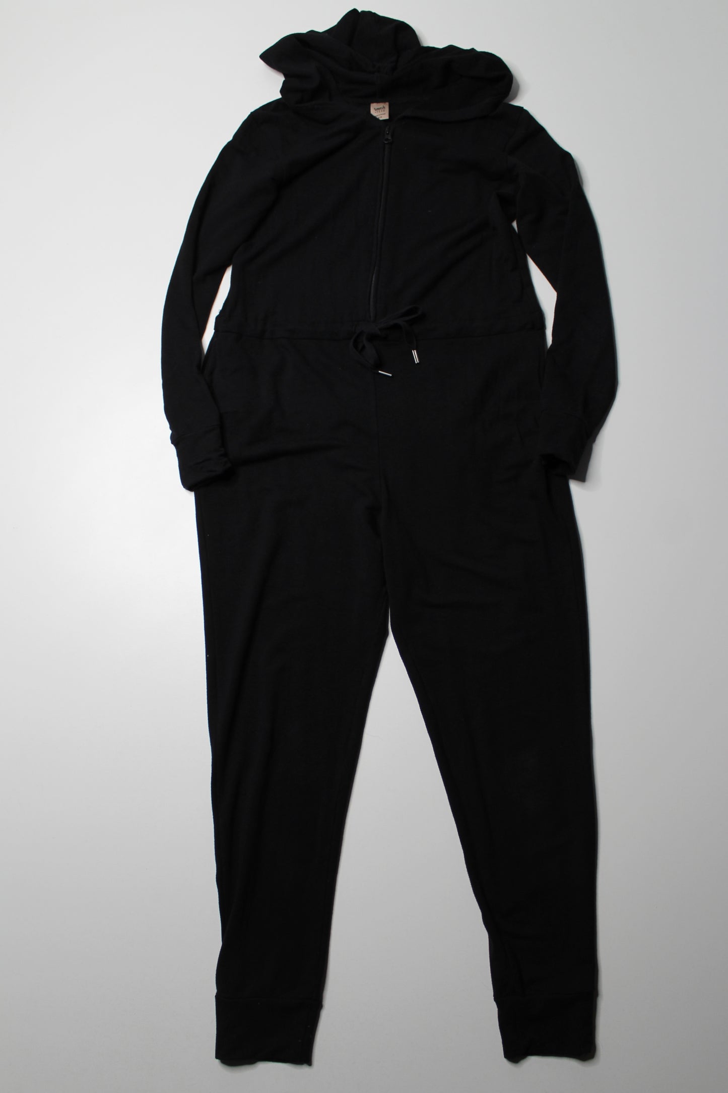 Smash + Tess x Jillian Harris black ‘harris’ hoodie romper, size small