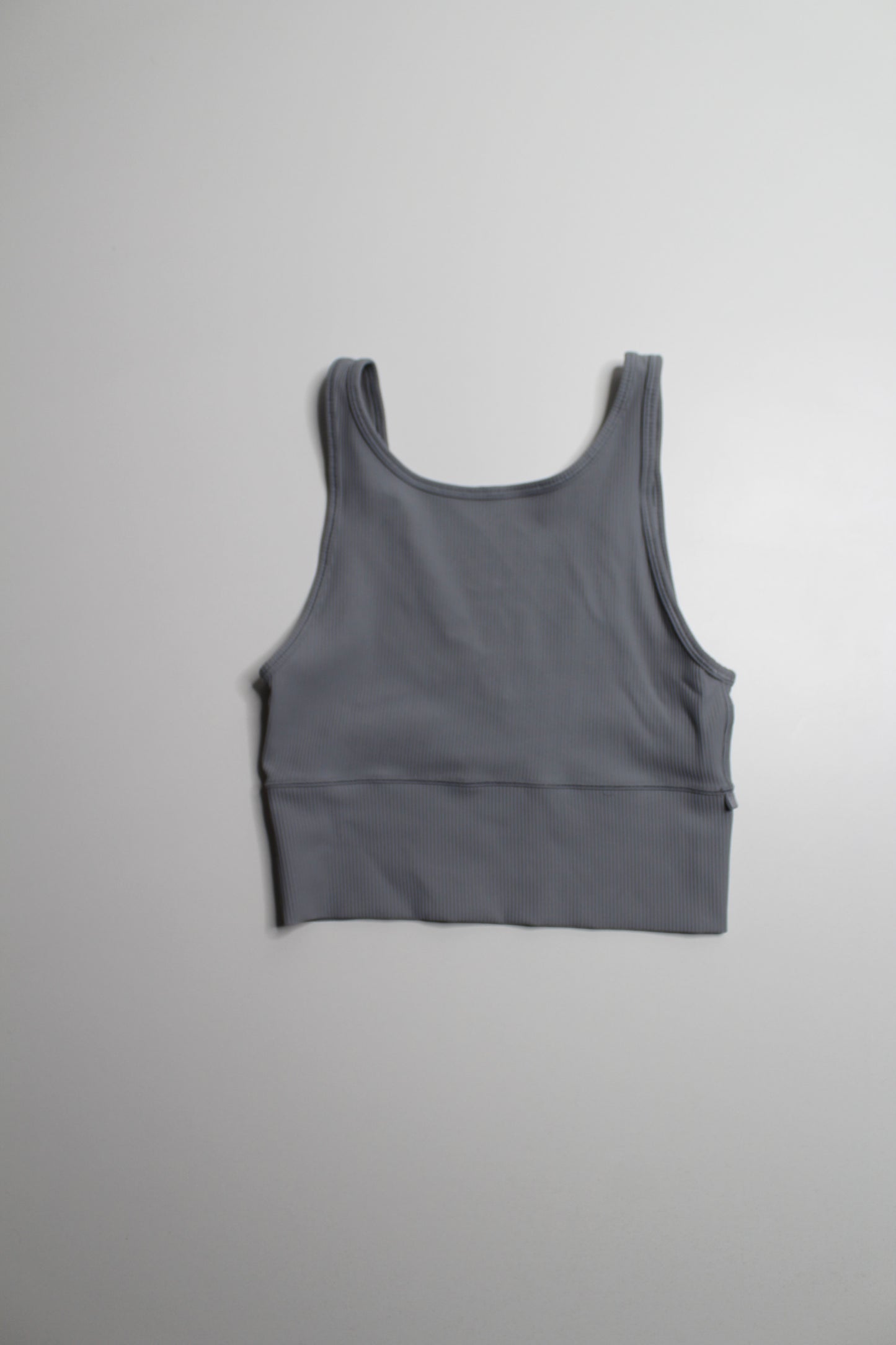 Lululemon grey ‘power pivot’ tank, size 6 *ribbed